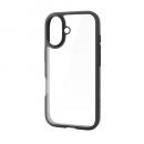 ELECOM PM-A25ATS3BK iPhone 17/TOUGH SLIM/360度保護/メタルステッカー付/ブラック