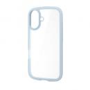 ELECOM PM-A25ATSLFCBU iPhone 17/TOUGH SLIM LITE/フレームカラー/メタルステッカー付/ブルー