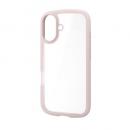 ELECOM PM-A25ATSLFCPN iPhone 17/TOUGH SLIM LITE/フレームカラー/メタルステッカー付/ピンク