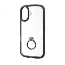 ELECOM PM-A25ATSLFCRBK iPhone 17/TOUGH SLIM LITE/フレームカラー/リング付/ブラック