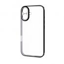 ELECOM PM-A25AUCTMKBK iPhone 17/ソフトケース/極限/メタリック/メタルステッカー付/メタリックブラック