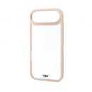 ELECOM PM-A25BD3OFCBE iPhone Air/ハイブリッドケース/D3O/フレームカラー/メタルステッカー付/ベージュ