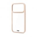 ELECOM PM-A25CD3OFCBE iPhone 17 Pro/ハイブリッドケース/D3O/フレームカラー/メタルステッカー付/ベージュ