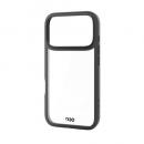 ELECOM PM-A25CD3OFCBK iPhone 17 Pro/ハイブリッドケース/D3O/フレームカラー/メタルステッカー付/ブラック