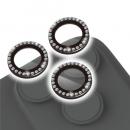 ELECOM PM-A25CFLLGRBK iPhone 17 Pro/iPhone 17 Pro Max/iPhone 16 Pro/iPhone 16 Pro Max/iPhone 15 Pro/iPhone15 Pro Max/カメラレンズガラスフィルム/ラインストーン/ブラック