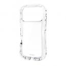 ELECOM PM-A25CGRPACR iPhone 17 Pro/Grippy/オールクリア/メタルステッカー付/クリア