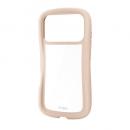 ELECOM PM-A25CGRPFCBE iPhone 17 Pro/Grippy/フレームカラー/メタルステッカー付/ベージュ