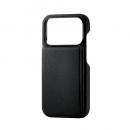 ELECOM PM-A25CPLORFBK iPhone 17 Pro/背面フラップケース/ブラック