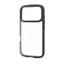 ELECOM PM-A25CTSLFCBK iPhone 17 Pro/TOUGH SLIM LITE/フレームカラー/メタルステッカー付/ブラック