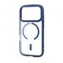 ELECOM PM-A25CTSLFCMNV iPhone 17 Pro/TOUGH SLIM LITE/フレームカラー/MAGKEEP/ネイビー