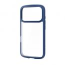 ELECOM PM-A25CTSLFCNV iPhone 17 Pro/TOUGH SLIM LITE/フレームカラー/メタルステッカー付/ネイビー