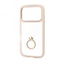 ELECOM PM-A25CTSLFCRBE iPhone 17 Pro/TOUGH SLIM LITE/フレームカラー/リング付/ベージュ