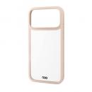 ELECOM PM-A25DD3OFCBE iPhone 17 Pro Max/ハイブリッドケース/D3O/フレームカラー/メタルステッカー付/ベージュ