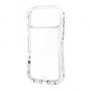 ELECOM PM-A25DGRPACR iPhone 17 Pro Max/Grippy/オールクリア/メタルステッカー付/クリア