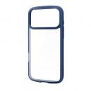 ELECOM PM-A25DTSLFCNV iPhone 17 Pro Max/TOUGH SLIM LITE/フレームカラー/メタルステッカー付/ネイビー