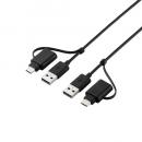 ELECOM UC-TV7BK リンクケーブル/USB480Mbps/Windows・Mac対応/USB-A・USB Type-C対応/1.5m/ブラック