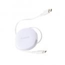 ELECOM MPA-CCRLC09WH USB Type-C to USB Type-Cケーブル/巻き取り/USB Power Delivery対応/最大60W/0.9m/ホワイト