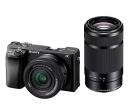 Sony ILCE-6400X/B デジタル一眼カメラ α6400 ダブルズームレンズキット ブラック