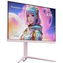 ビューソニック VX2428J2-PK-7 23.8型ワイド液晶ディスプレイ/1920×1080/HDMI、DisplayPort/ピンク/スピーカー/チルト/スウィーベル/ピボット/高さ調整