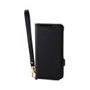 ELECOM PM-S253PLFY4BK AQUOS sense10(SH-53F・SH-M33)/sense9(SH-53E・SH-M29)手帳型ケース/磁石付/耐衝撃/ハンドストラップ付/ブラック