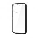 ELECOM PM-S253TSLFCBK AQUOS sense10(SH-53F・SH-M33)/sense9(SH-53E・SH-M29)TOUGH SLIM LITEケース/フレームカラー/ストラップホールシート付/ブラック