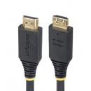 StarTech.com HDMI2-CABLE-GRIP-8F HDMIケーブル/2.4m/抜け防止コネクター/ハイスピード/4K60Hz/HDR10/ブラック/抜けにくい