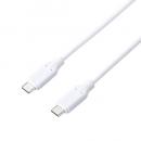 ELECOM MPA-CC5PTSS20WH USB-A to USB Type-Cケーブル/シリコン/ブレーカー内蔵/最大100W/2.0m/ホワイト