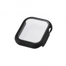 ELECOM AW-25BFCGOBK Apple Watch 42mm/フルカバーケース/プレミアムガラス/ゴリラ/高透明/ブラック