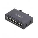 StarTech.com I51G-ETHERNET-SWITCH イーサネットスイッチ/アンマネージド/5ポート/産業用/1Gbps ギガビット/-40～+75度/9～60V DC