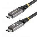 StarTech.com CC3M20GUSB4CX USB4ケーブル/3m/20Gbps/60W PD EPR/4K 120Hz/高速充電 データ転送/USB Type-C
