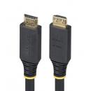 StarTech.com HDMI2-CABLE-GRIP-15M HDMI 2.0ケーブル/アクティブ/15m/抜け防止コネクター/ハイスピード/4K60Hz/ブラック/抜けにくい