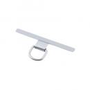 ELECOM P-STHD1SSV ストラップホールシート/ステンレス/高強度/1口タイプ/2枚入り/保護シート2枚付属/シルバー