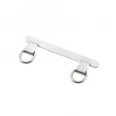 ELECOM P-STHD2SSV ストラップホールシート/ステンレス/高強度/2口タイプ/2枚入り/保護シート2枚付属/シルバー