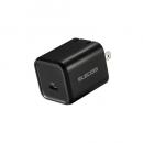 ELECOM MPA-AC12245BK AC充電器/USB充電器/USB Power Delivery対応/45W/Type-C×1/スイングプラグ/ブラック