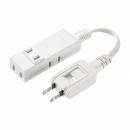 サンワサプライ TAP-M801W マイクロタップ 4個口 0.1m ホワイト