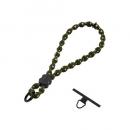 ELECOM P-STHSTKH スマホハンドストラップ/伸縮/こぶ紐/軽量/デザイン柄/ステンレスストラップホールシート付属(1口タイプ×1枚)/ストライプ/カーキ