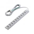 ELECOM T-Y133DA OAタップ/3P/10個口/マグネット/抜け止め/スイッチ/簡易/3m