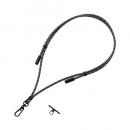 ELECOM P-STSDH1CC06BK スマホショルダーストラップ/充電ケーブルショルダー/USB Type-C/長さ調整/ステンレスストラップホールシート付属(1口タイプ×1枚)/ブラック