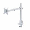 サンワサプライ CR-LAC116W モニターアーム（シングル・ロングアーム・薄型ショートクランプ・ホワイト）