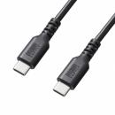 サンワサプライ KU-CCP6010TK2 USB 2.0 Type-Cケーブル（C-C・ストレート・60W・1m）