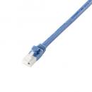 ELECOM LD-GPAT/BU015RS LANケーブル/CAT6A対応/EU RoHS指令準拠/爪折れ防止/簡易パッケージ仕様/0.15m/ヨリ線/ブルー