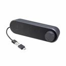 サンワサプライ MM-SPU25BK スリムUSBスピーカー（横置きタイプ）