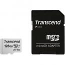 Transcend TS128GUSD300S-A microSDXCカード Class10 UHS-I U3 V30 A1 128GB (SDカード変換アダプタ付き)