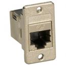 ブラックボックス FMT1021 CAT6パネルマウント・フィードスルー・カプラ・シールド付 MOQ10