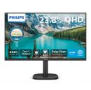 PHILIPS 24B2U3601/11 液晶ディスプレイ 23.8型/2560×1440/DisplayPort、HDMI、USB-C/ブラック/スピーカー：あり/5年間フル保証/省資源化パッケージ/昇降スタンド/給電(PD)90W