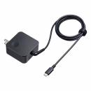 サンワサプライ ACA-PD108BK USB PD対応AC充電器（PD45W・Type-Cケーブル一体型）