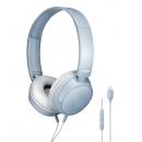 オーディオテクニカ ATH-S120C GY ヘッドホン ブルーグレー オンイヤー 有線 1.2m USB Type-C コネクタ マイク WEB会議用 リモコン付 軽量 コンパクト