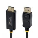 StarTech.com 15F-DP-HDMI-4K60-GR DisplayPort - HDMI変換ケーブル/4.6m/4K60Hz/抜けにくいコネクター/HDR/単方向仕様