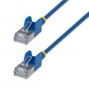 StarTech.com N6APATSTP34BLS3M CAT6A LANケーブル/超スリム/3m/ブルー/FTP/純銅撚線/スナッグレス/カテゴリ6A ギガビット対応