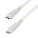 StarTech.com CC1M40GUSB4TPW USB4ケーブル/1m/40Gbps/Type-C/240W/8K60Hz/DP2.1/ホワイト/高速充電 データ転送